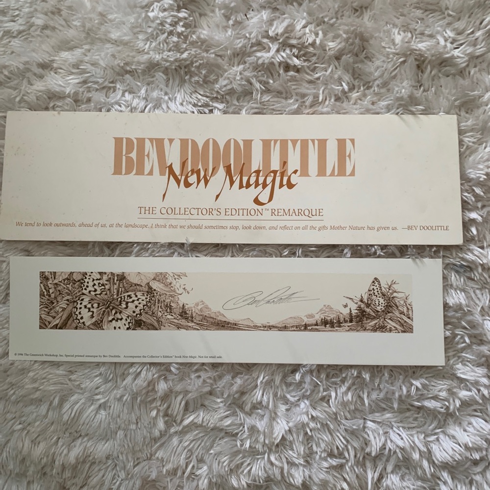 Bev Doolittle New Magic Collector's Edition Signed Butterfly Remarque